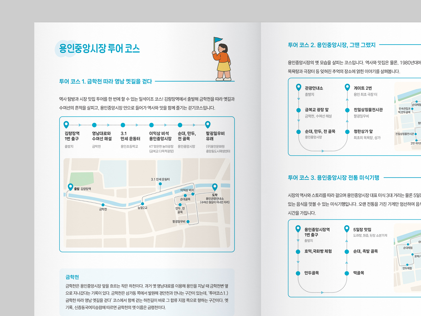 용인 중앙동도시재생지원센터 중앙동과 용인중앙시장 가이드북  | 2025  기획, 운영, 취재, 원고 작성, 편집 디자인, 인쇄(A5)