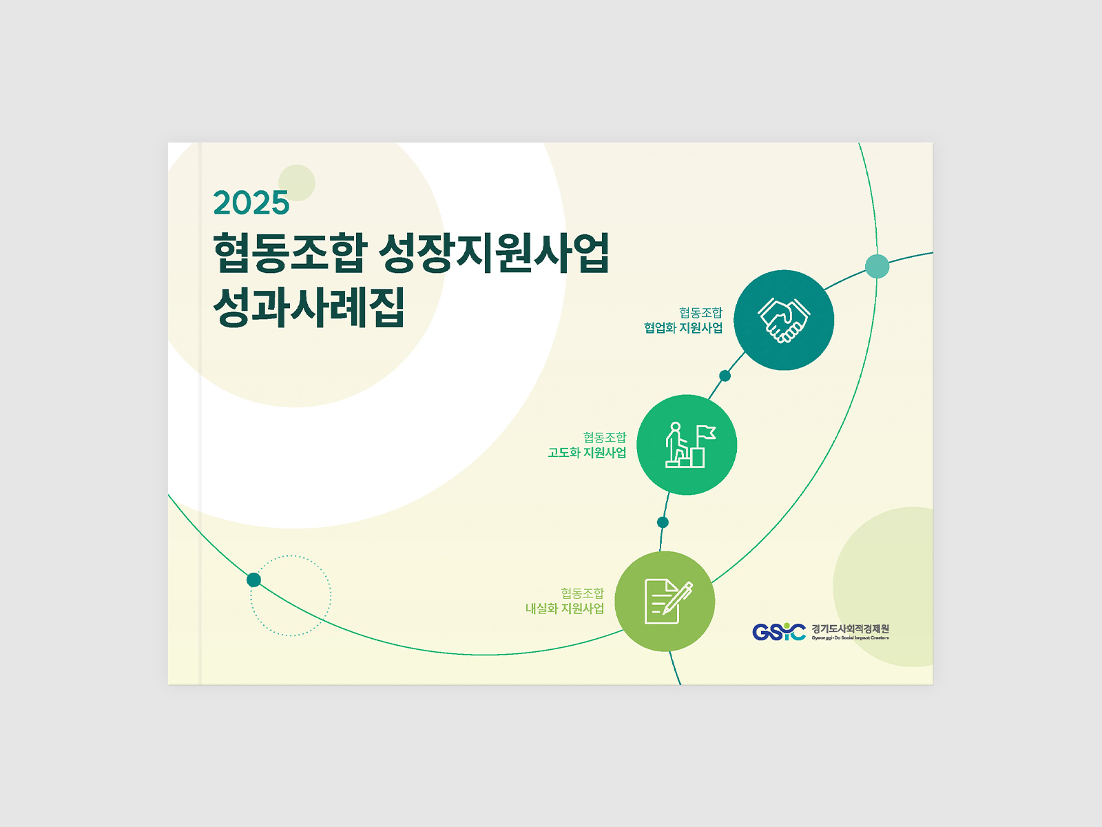 경기도사회적경제원 협동조합 성장지원사업 성과사례집   | 2025  원고 편집, 성과사례집 보고서 디자인(B5), 인쇄