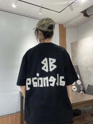 발렌시아가 BB 테이프 반팔티
