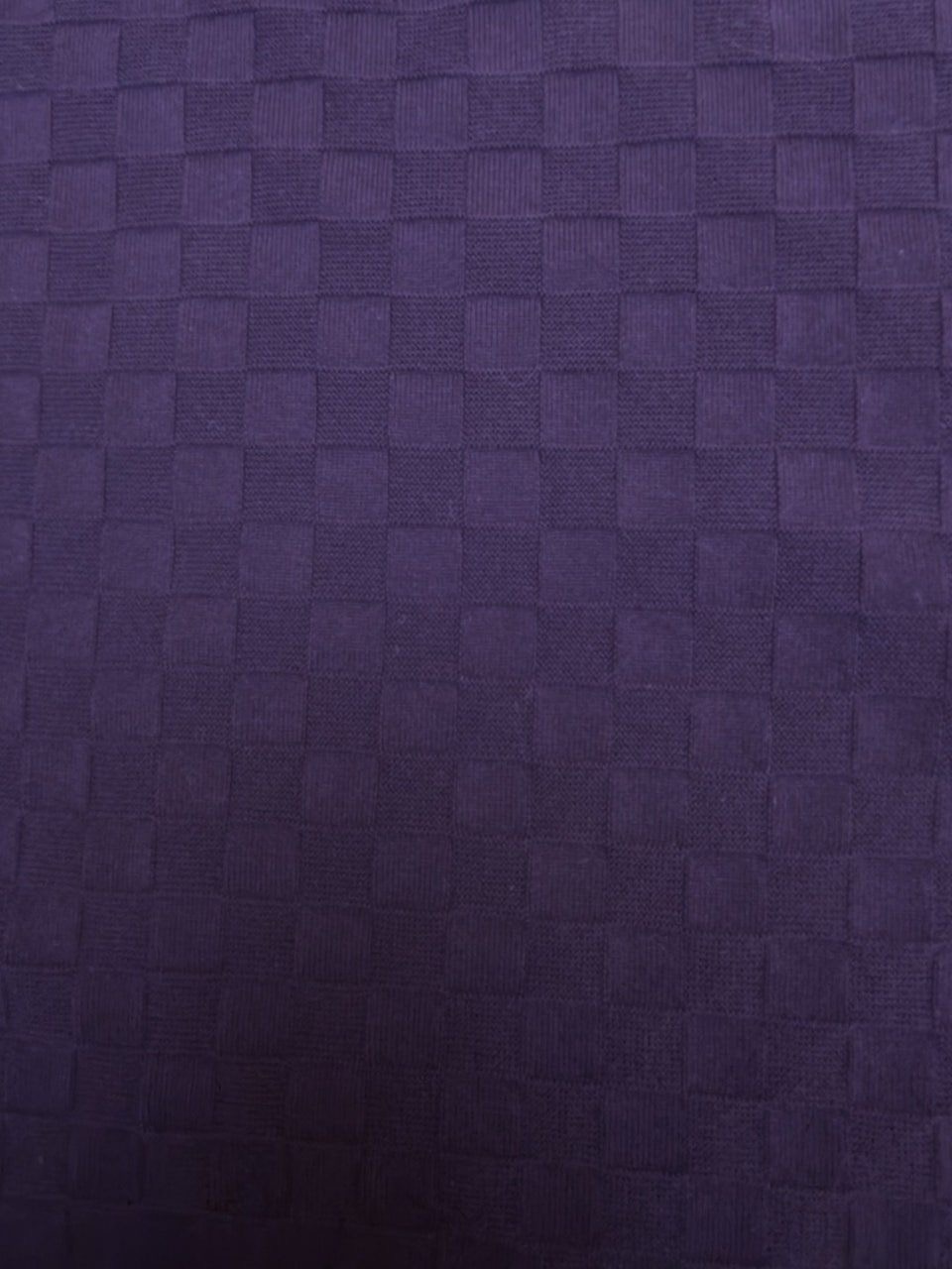 루이비X LV012 다미에 자카드 쇼트 슬리브드 크루넥 니트 웨어