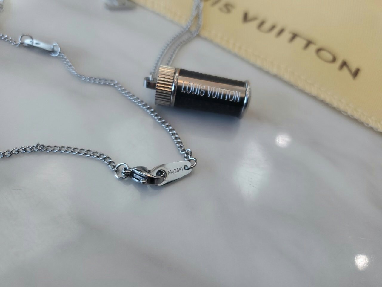 Louis Vuitton Monogram Eclipse Charms Necklace