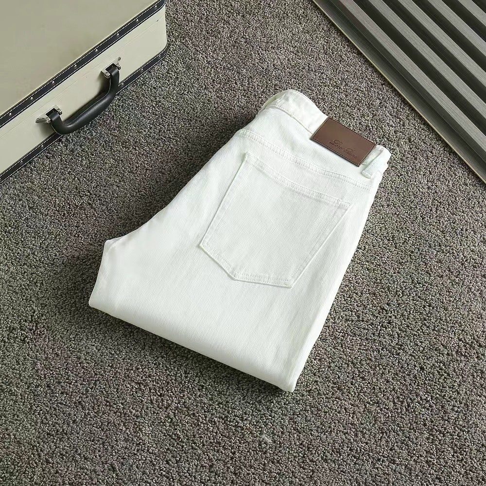 로로피아나 신상 브라운패치 스판팬츠