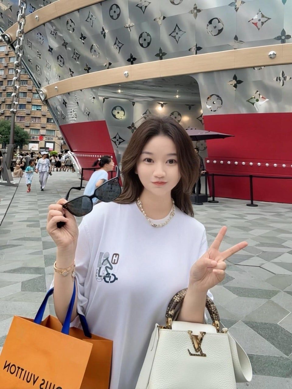 에르메스 HH001 H 퍼즐 코튼 크루넥 티셔츠