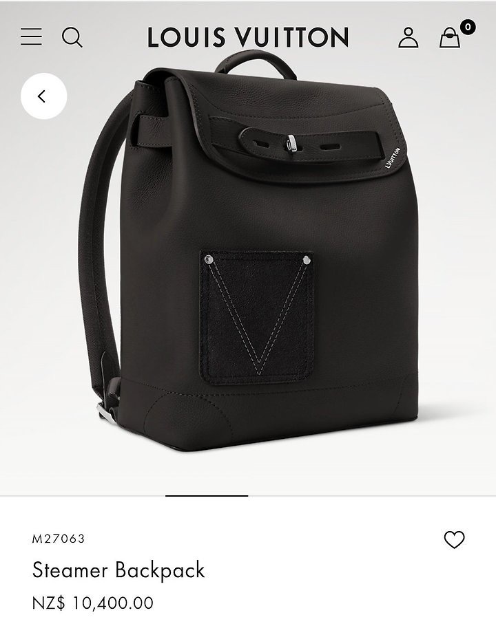 루이비X 신형 스티머 백팩