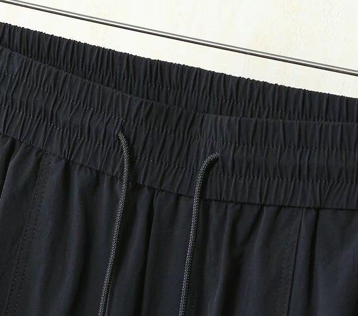 프라다 빅패치로고 밴딩 카고 스판팬츠