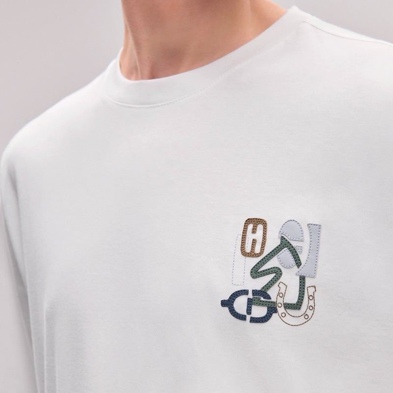 에르메스 HH001 H 퍼즐 코튼 크루넥 티셔츠