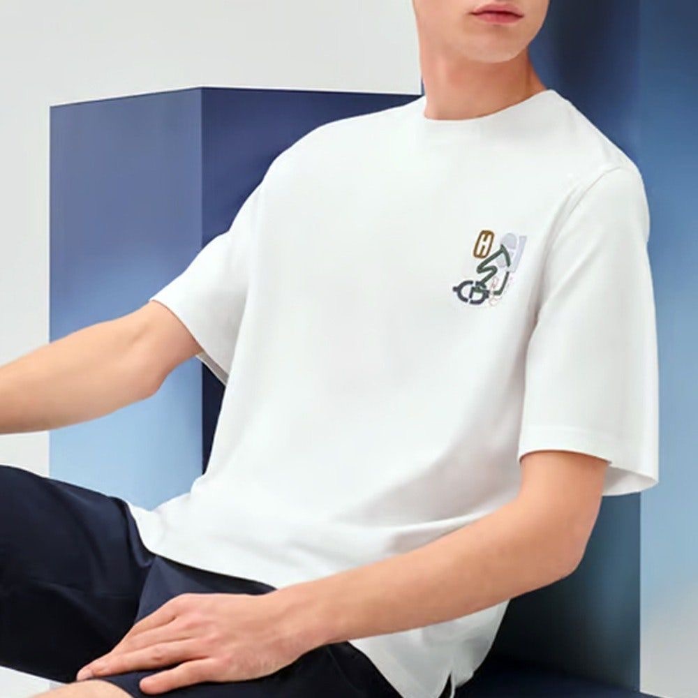 에르메스 HH001 H 퍼즐 코튼 크루넥 티셔츠