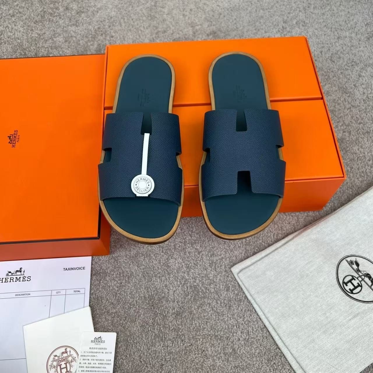 에르메스 이즈미르 블루 투톤 최고급