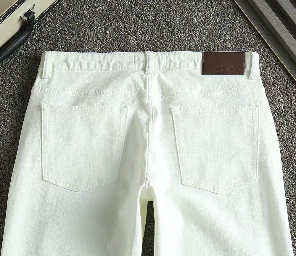 로로피아나 신상 브라운패치 스판팬츠