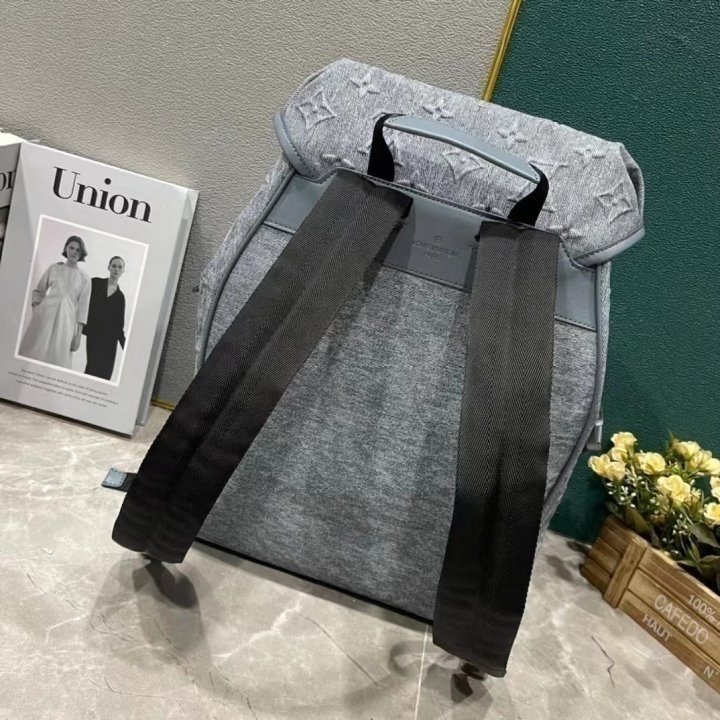 루이비X 몽수리 백팩 데님