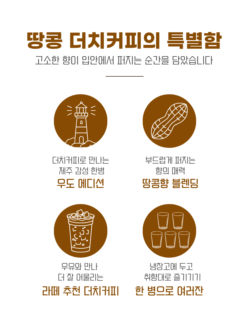 [우도 에디션]갬성드 땅콩 더치커피 500ml