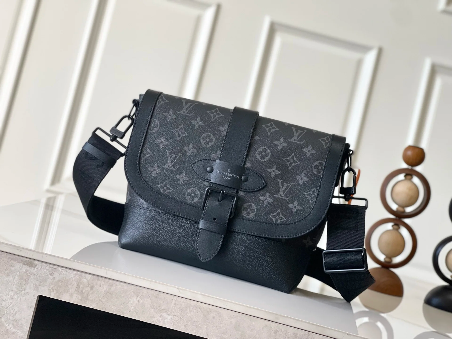 LV M45911 남성용 캔버스 메신저 백, 남성용 크로스바디 백 - 상세 이미지 1