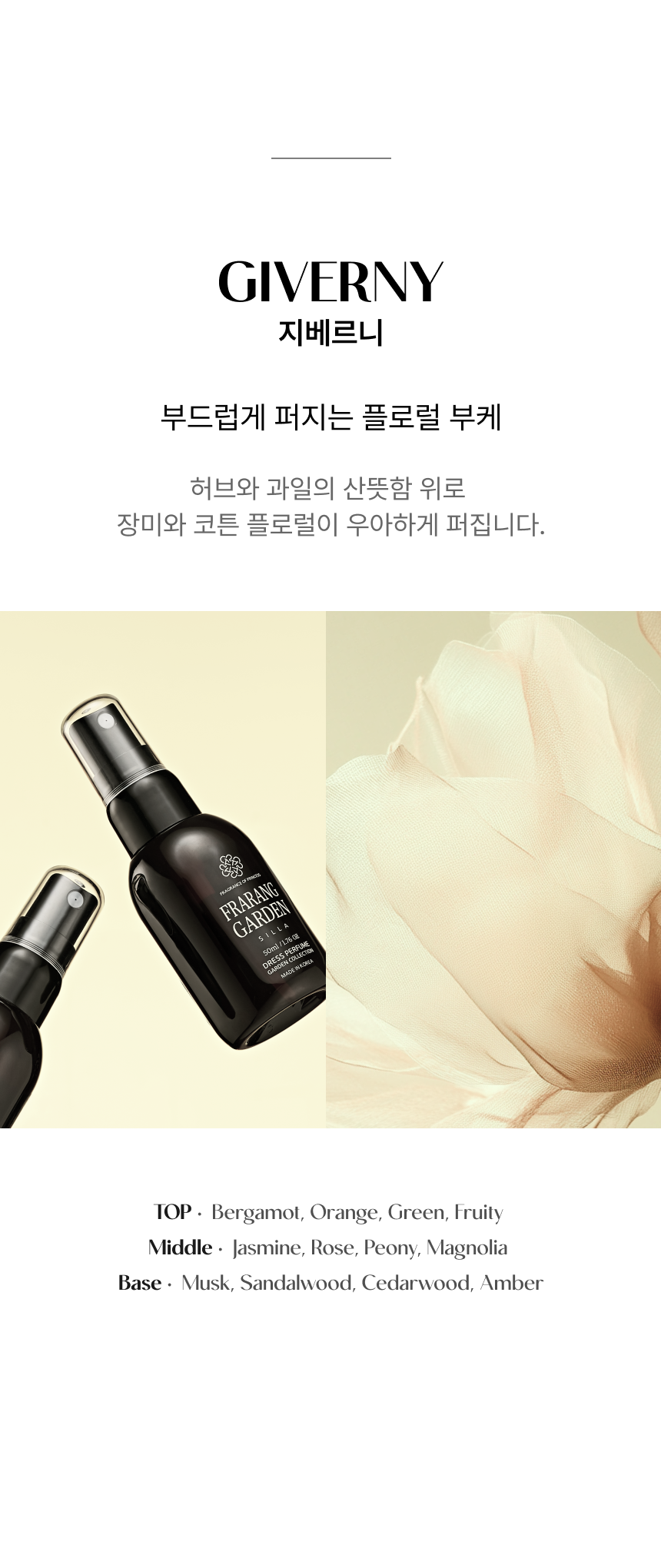 지베르니 룸스프레이 50ml 프라랑 FRARANG 가든컬렉션