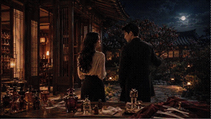 제목: 같이 늙는 냄새를 말하는 두 사람 - 설명: 같이 늙는 냄새를 말하는 두 사람