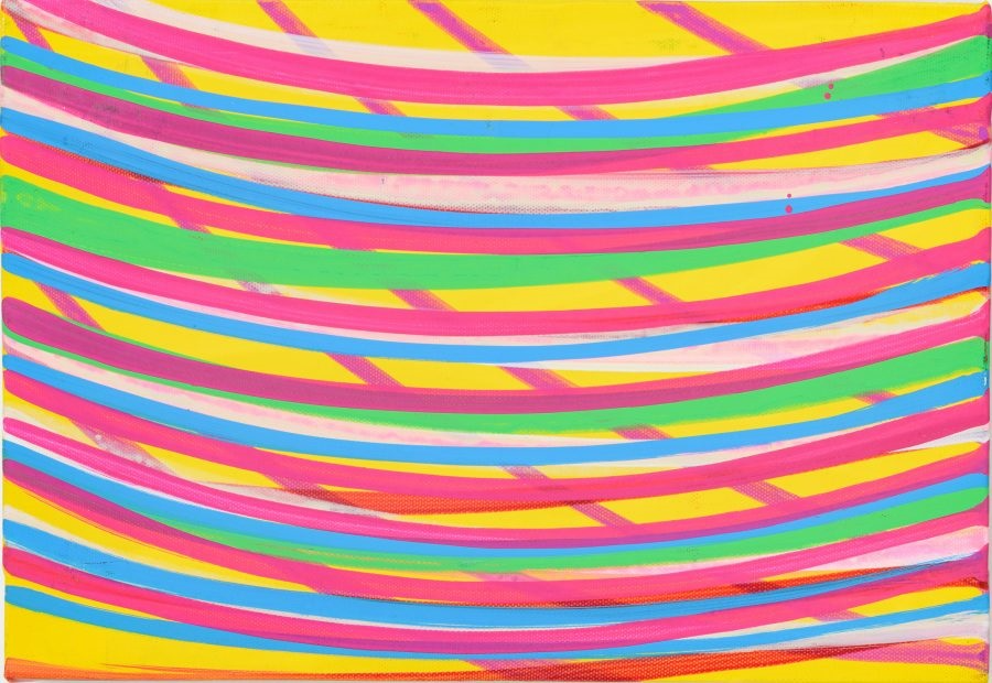 國久真有(Mayu Kunihisa)=YPGPB, Acrylic on canvas H22.5×W32㎝.