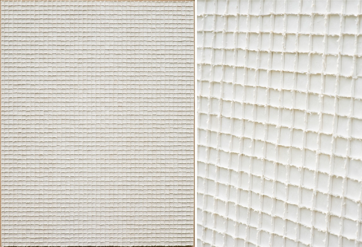 송광익=지물(紙物), 한지 140×110㎝, 2019(오른쪽 디테일detail).