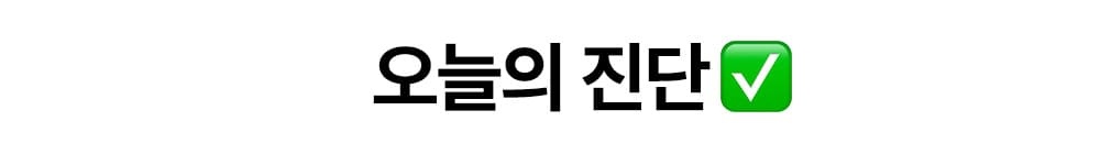 오늘의 진단 섹션 제목