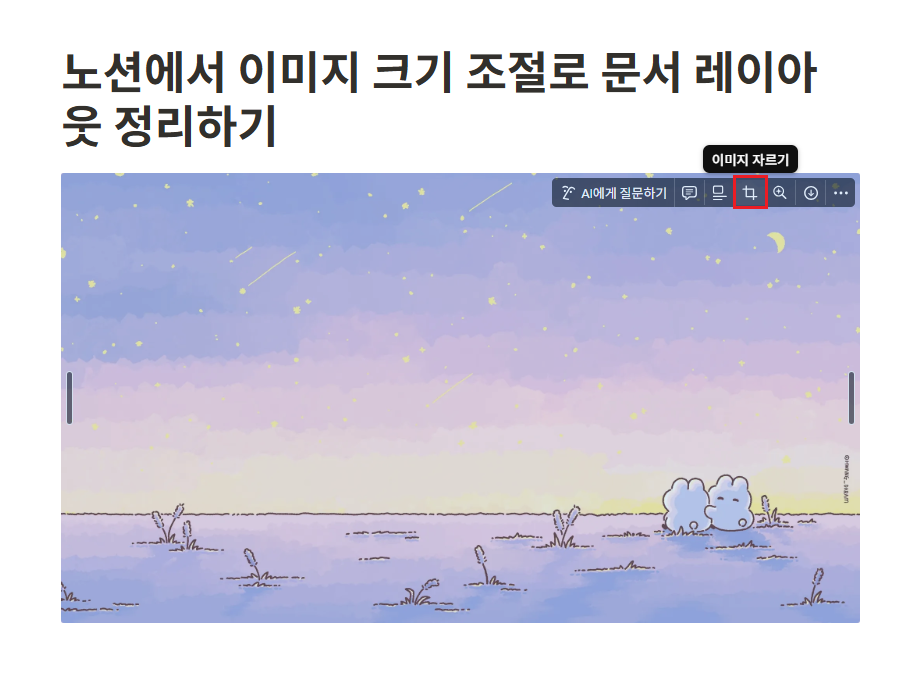노션에서 이미지 크기 조절로 문서 레이아웃 정리하기 