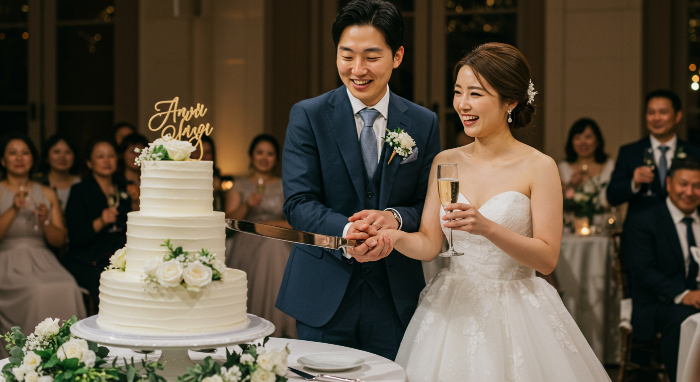 결혼식 2부 케이크