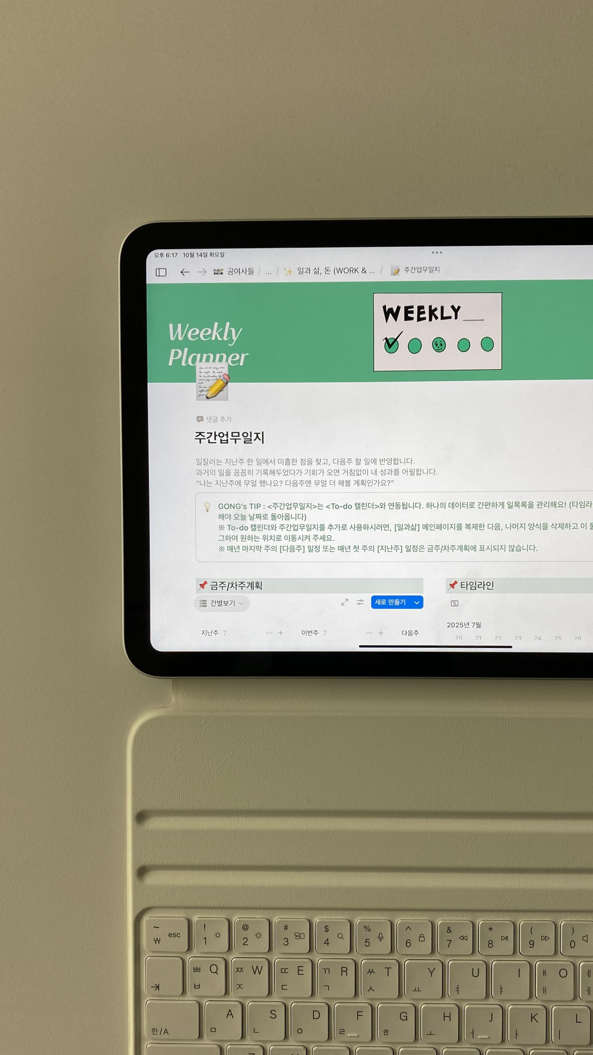 효과적인 노션 계획표 작성 팁