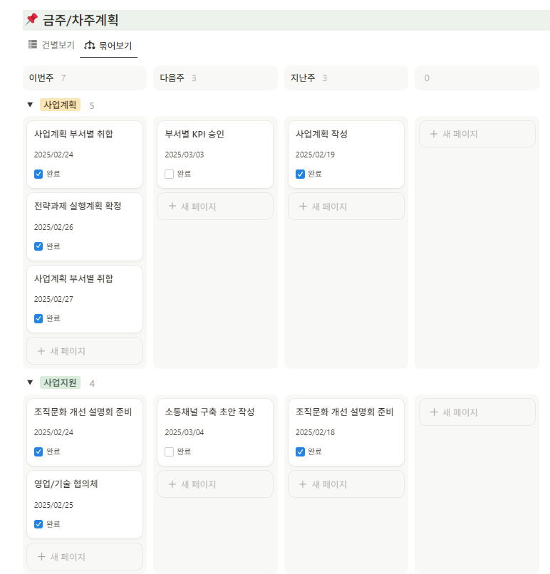 노션 주간업무일지 양식 무료 노션 템플릿