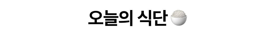 오늘의 식단 섹션 제목