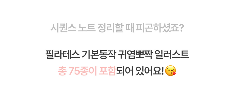 필라테스 기본 동작 75종 안내 이미지