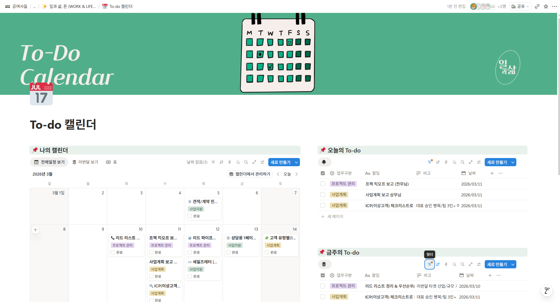 주간업무보고 쓸 때 자주 하는 실수