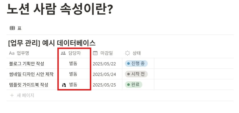 노션 사람(멤버) 속성이란?