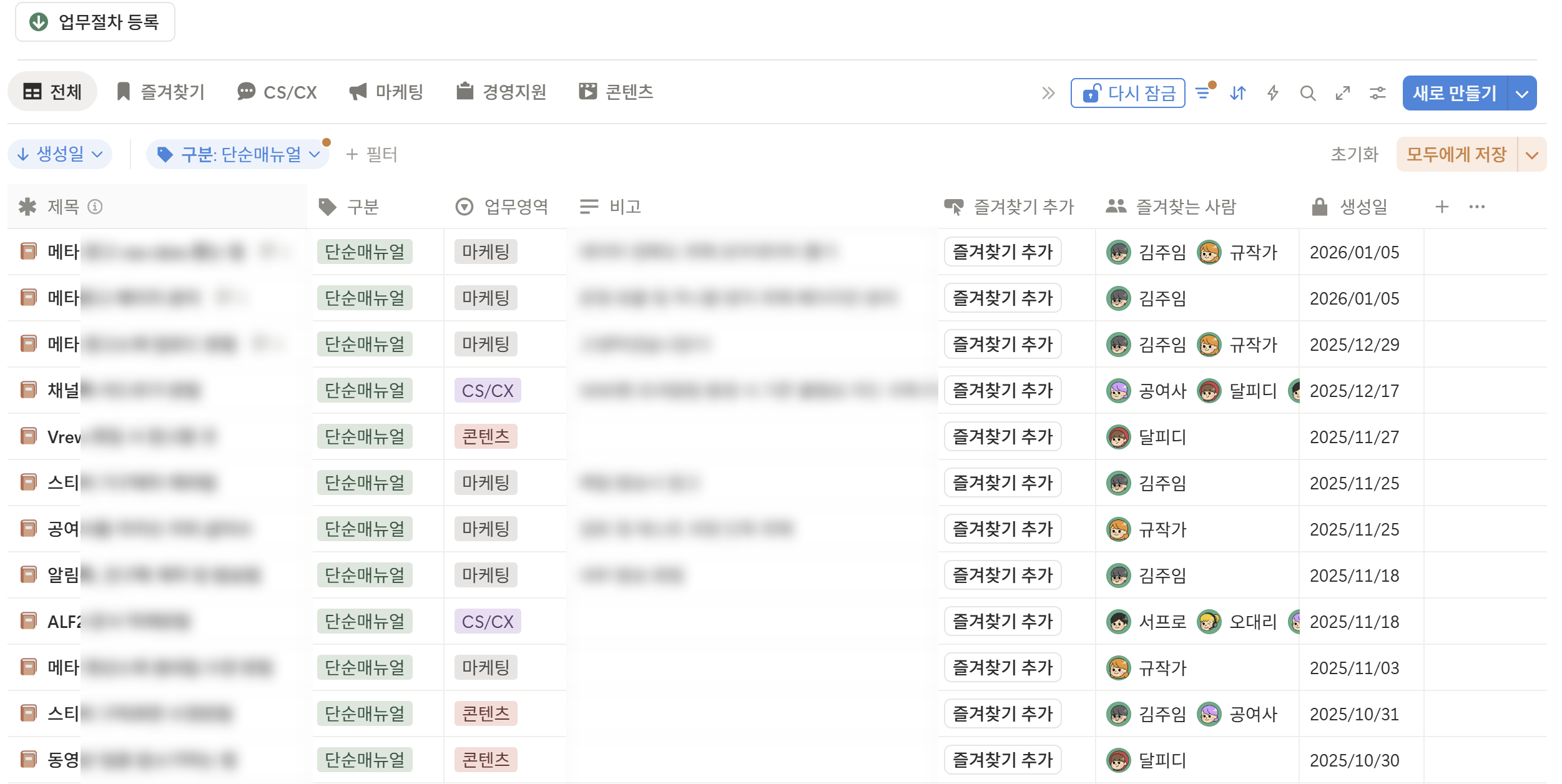 3. 단순 매뉴얼: 클릭 방법은 SOP가 아닙니다