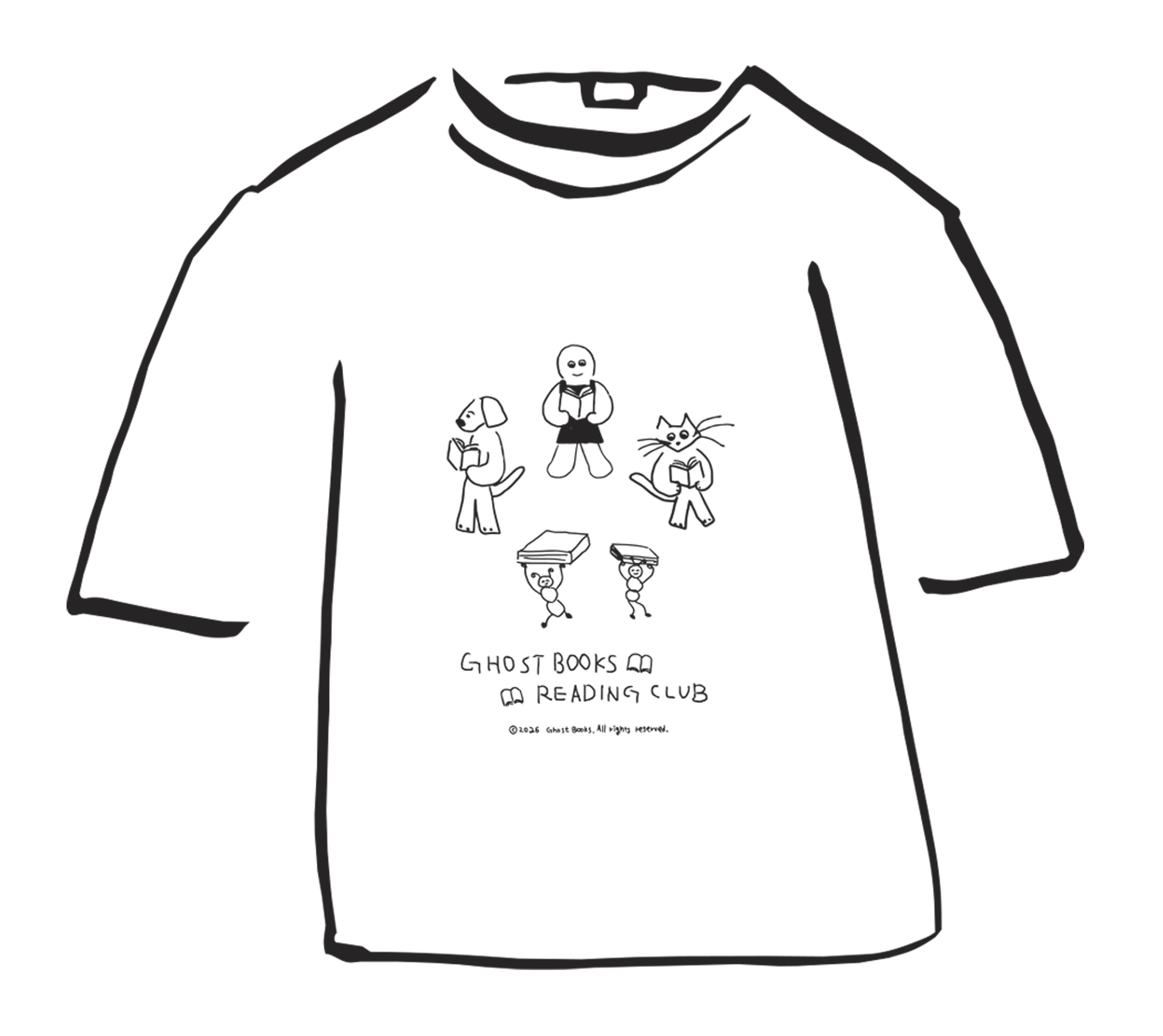 Ghost Books Reading Club T-Shirt