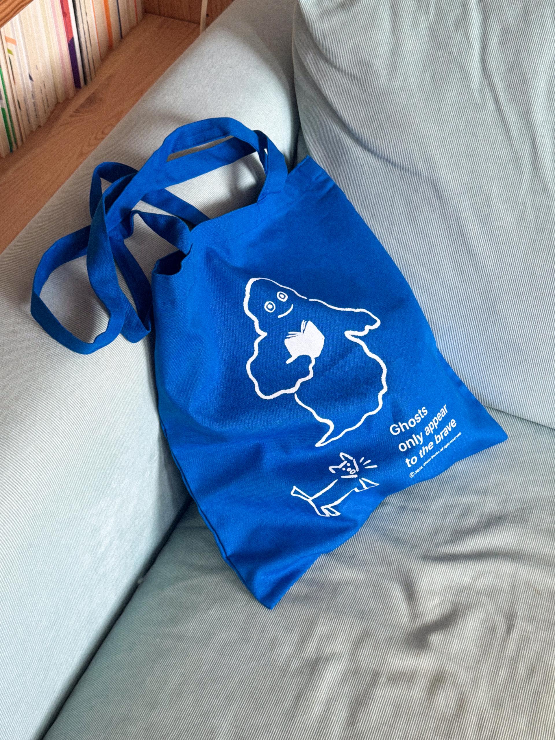 Ghost Books Tote Bag (Red/Blue)
