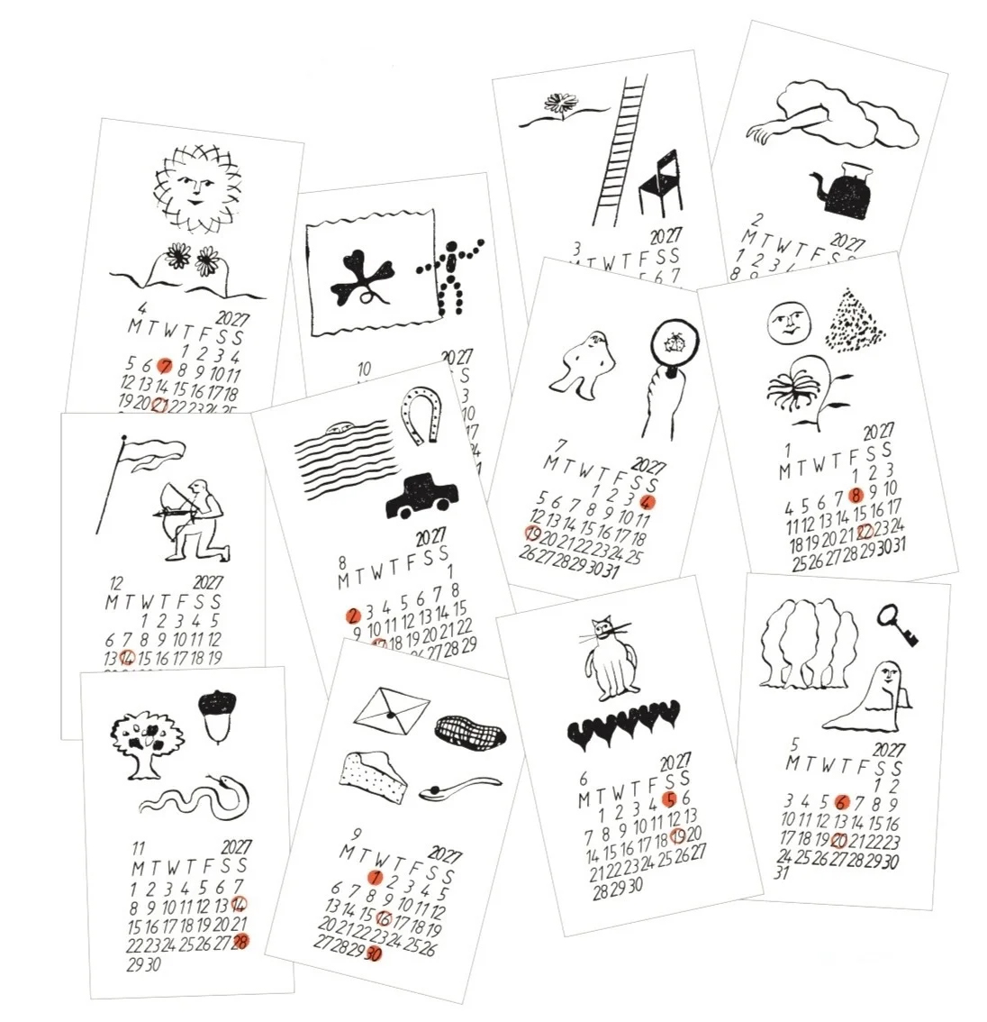 [palmehuset] Monthly Calendar 2027