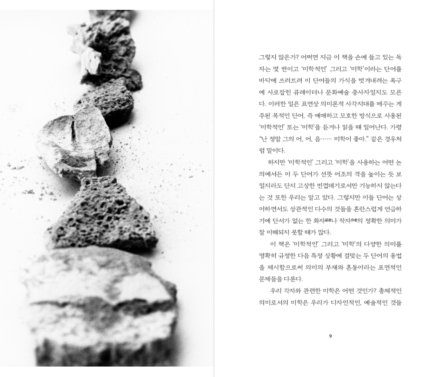 당신에게 미학은 어떤 의미입니까?