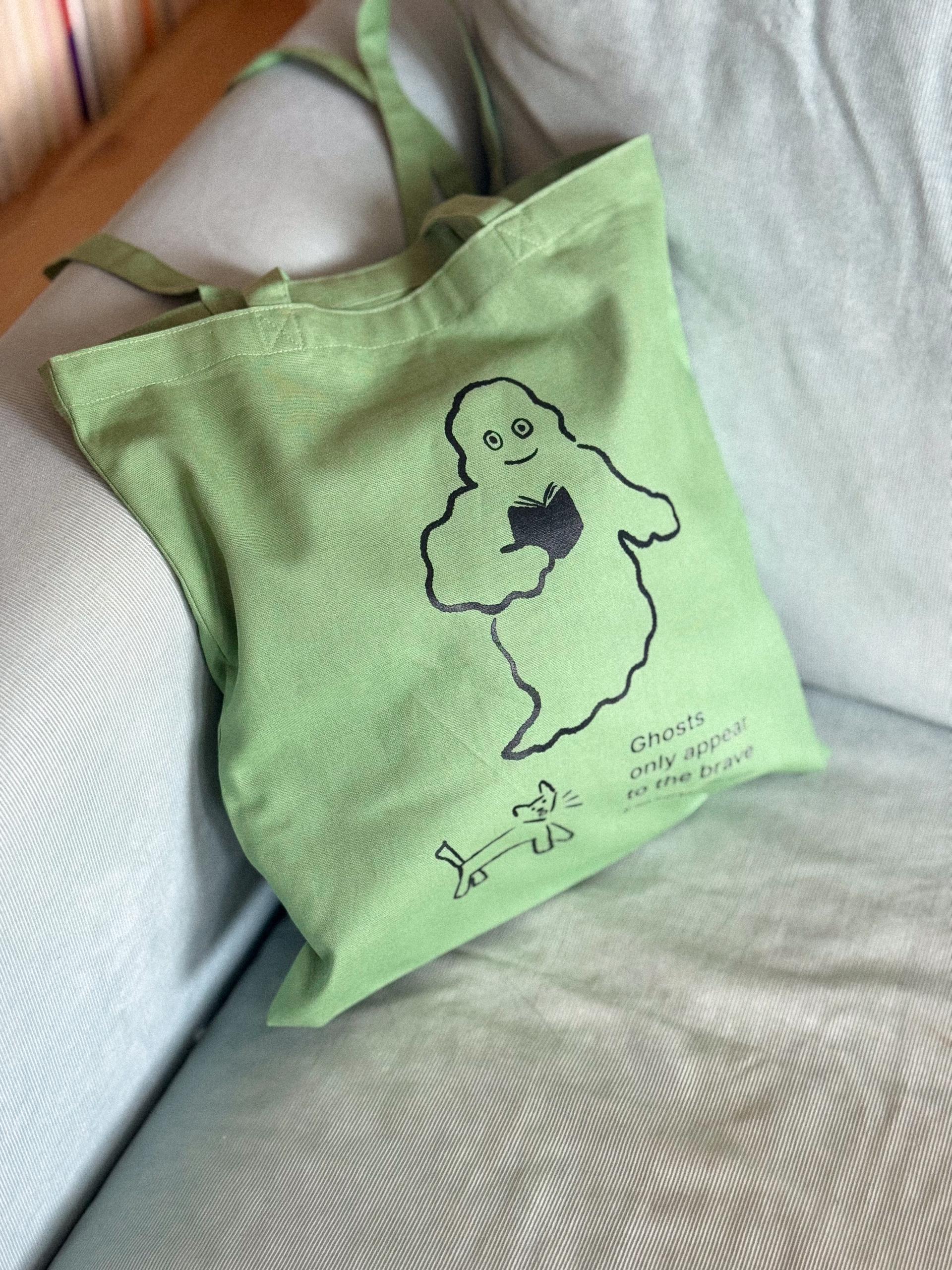 Ghost Books Tote Bag (Red/Blue)