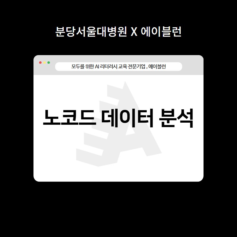 노코드 데이터 분석