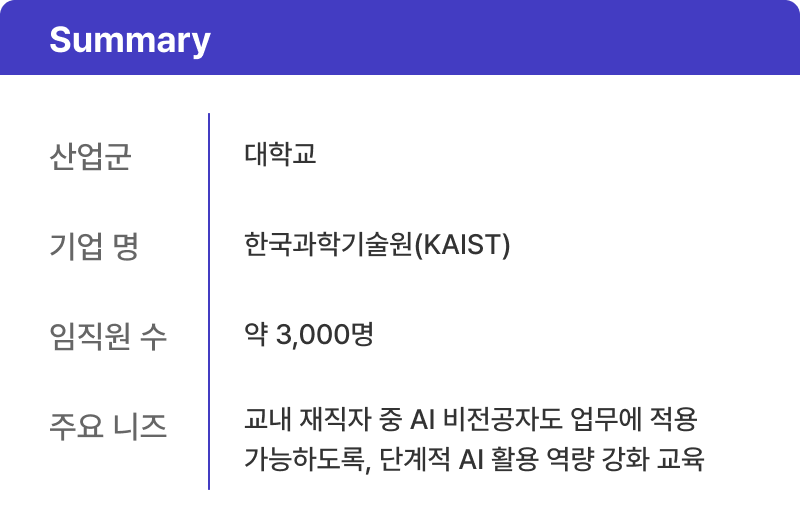 카이스트 요약 정리