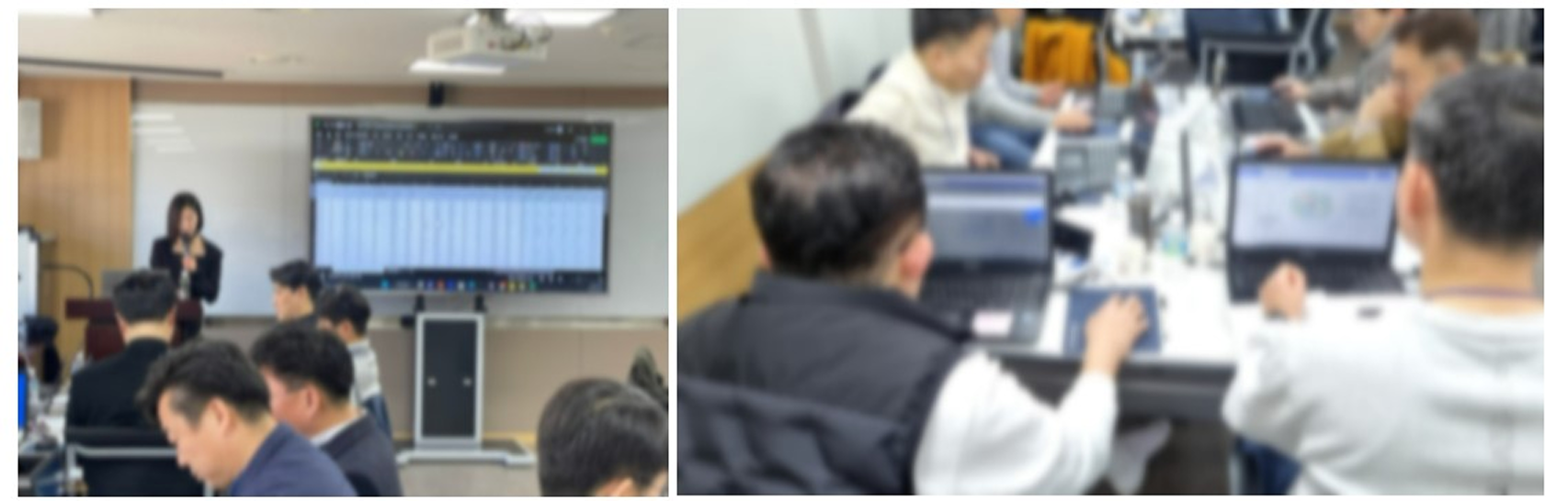 에이블런의 승진자 교육을 받는 KB국민은행 임직원들