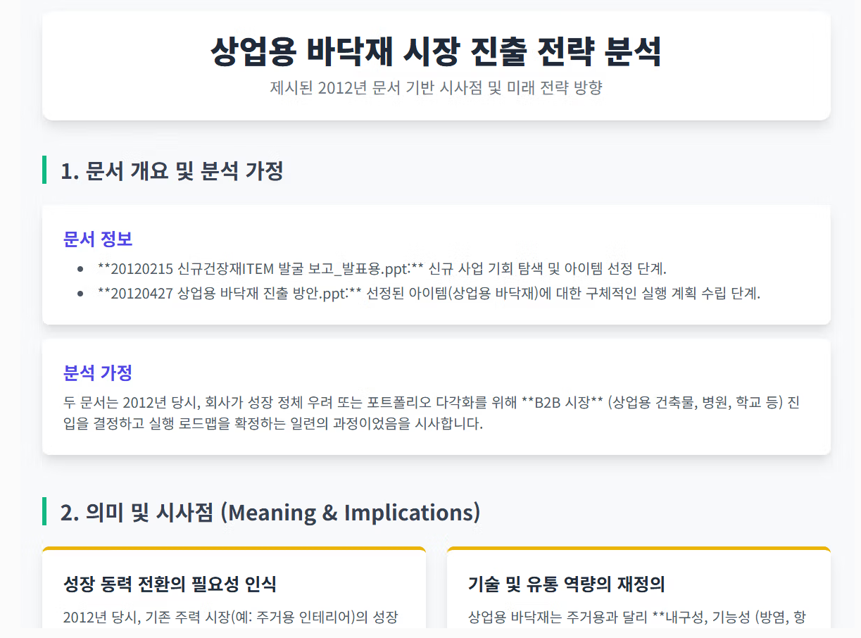 AI 시장 분석 리포트