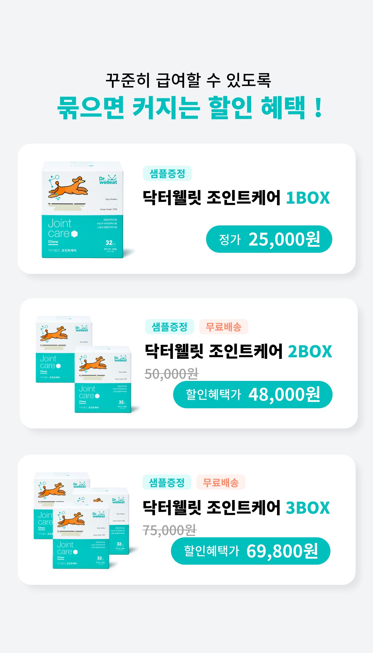 [관절] 닥터웰릿 제이케어 츄 3.0