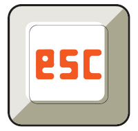 esc를 누르며