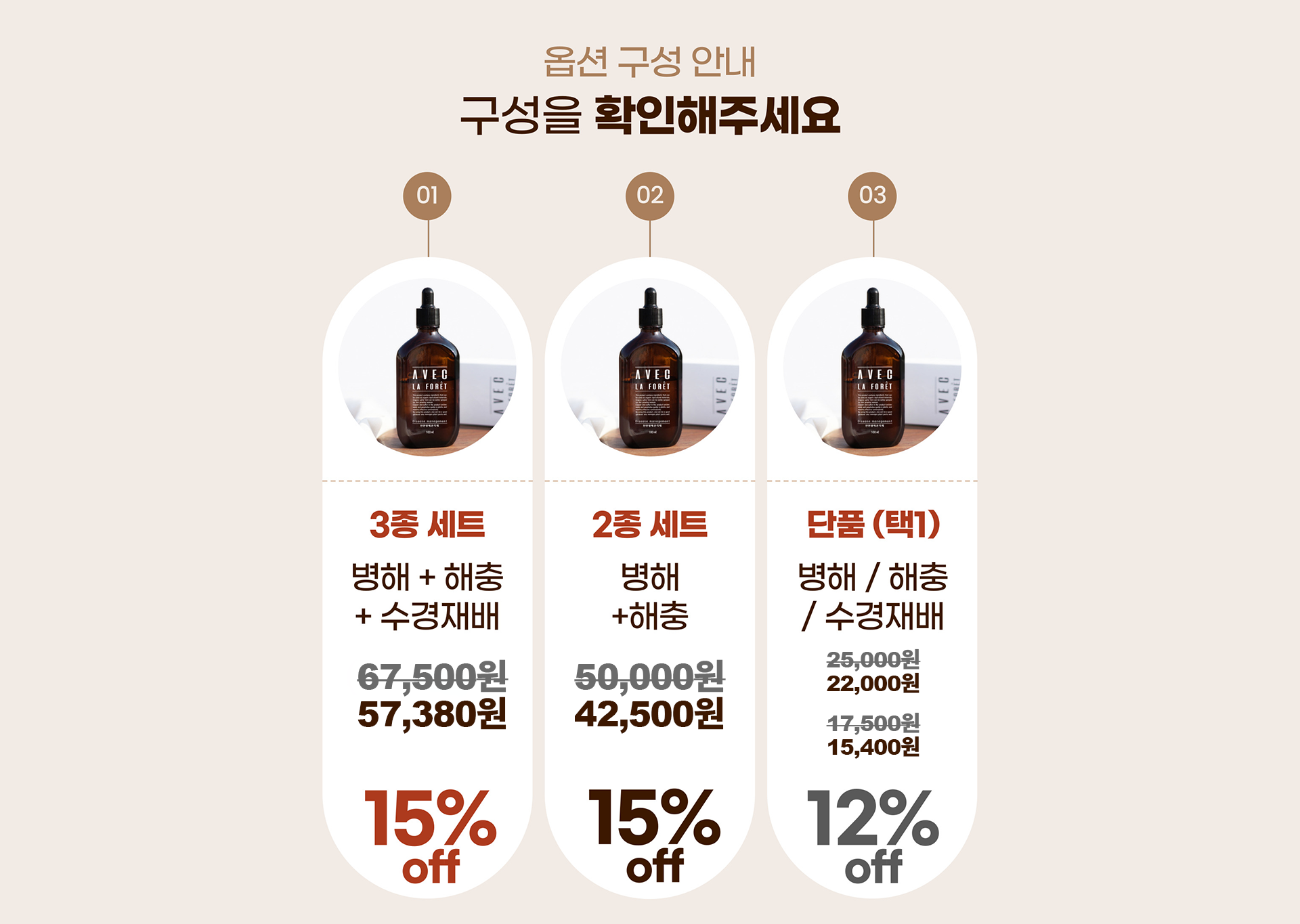 [그린하나] 아베크라포렛 3종