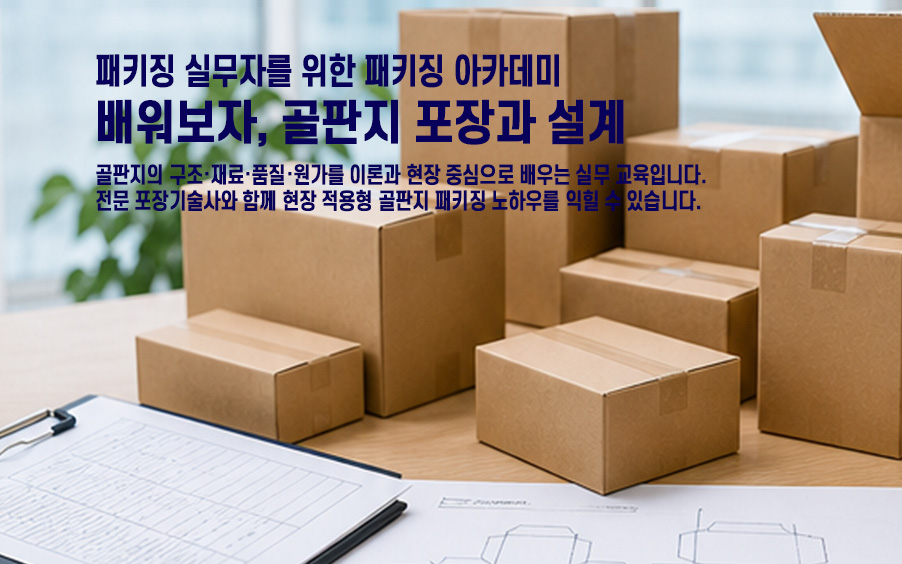 패키징 실무자를 위한 패키징 아카데미 배워보자, 골판지 포장과 설계