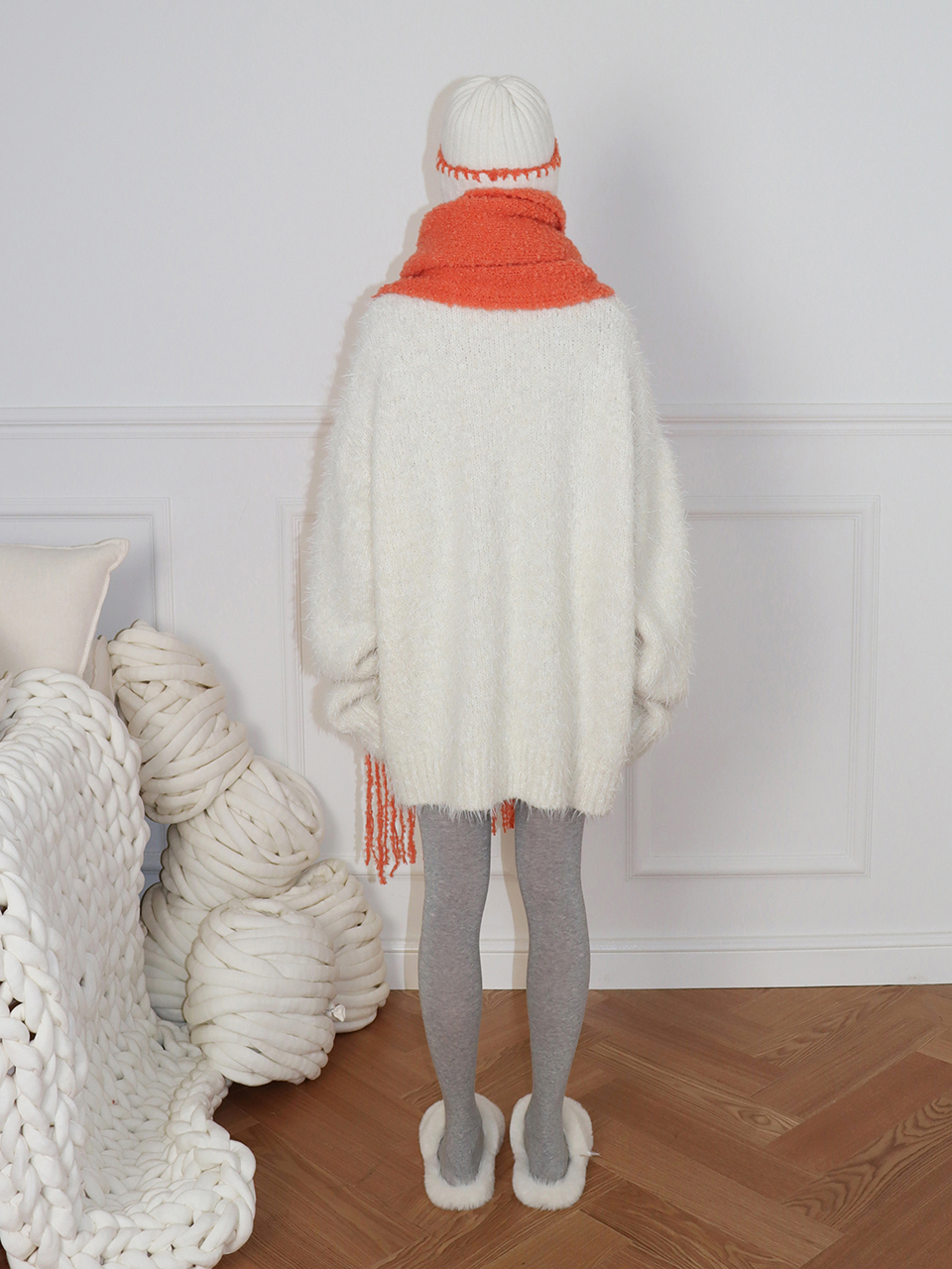 小物 SUNNEI LONG KNIT MUFFLER sunnei – Bassal Store