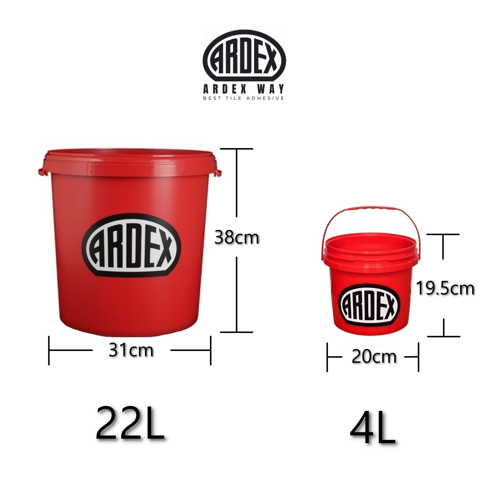 아덱스 레드페일, 버킷 A45 혼합용기 4L, 22L