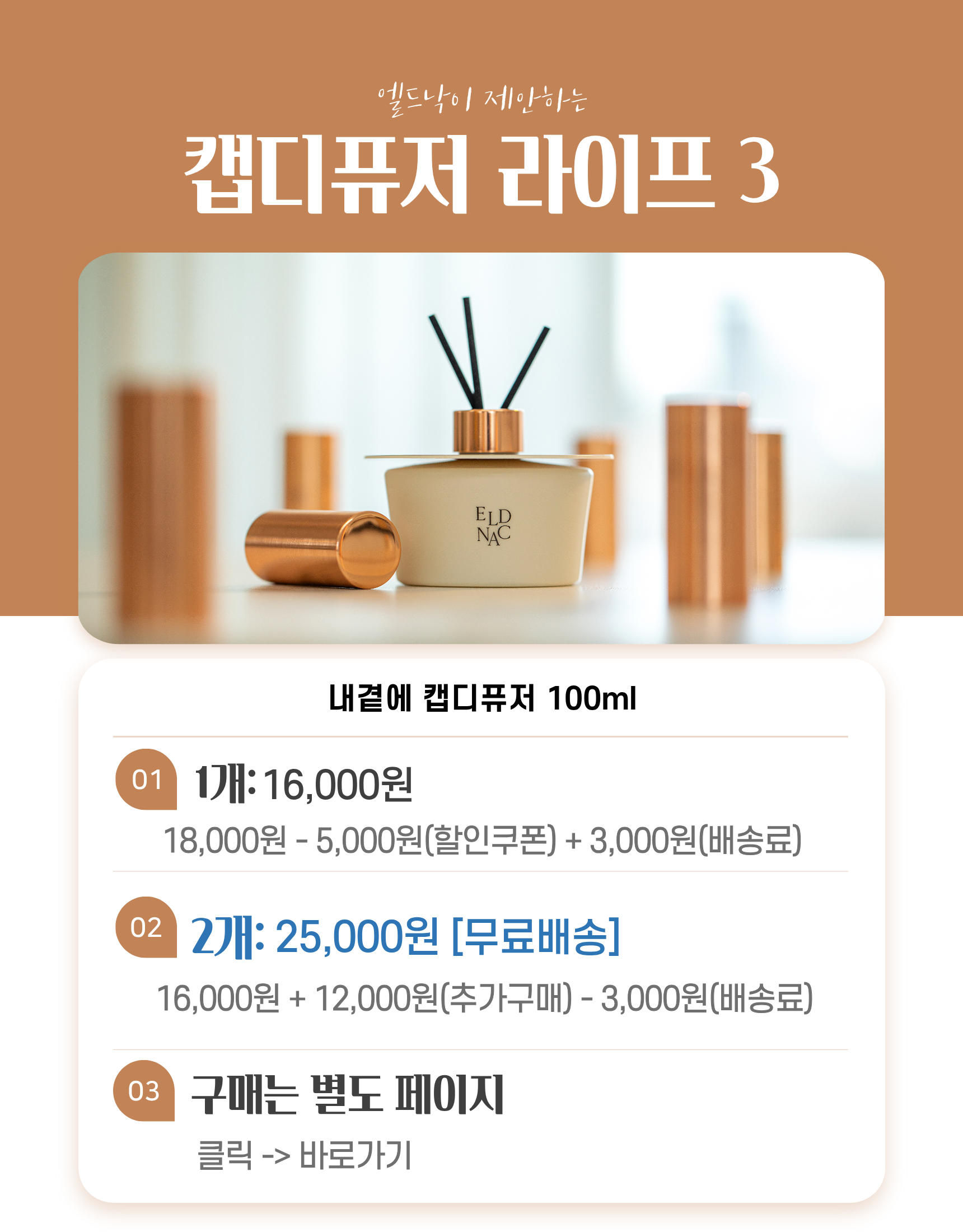 엘드낙 플리츠 캡디퓨저 100ml