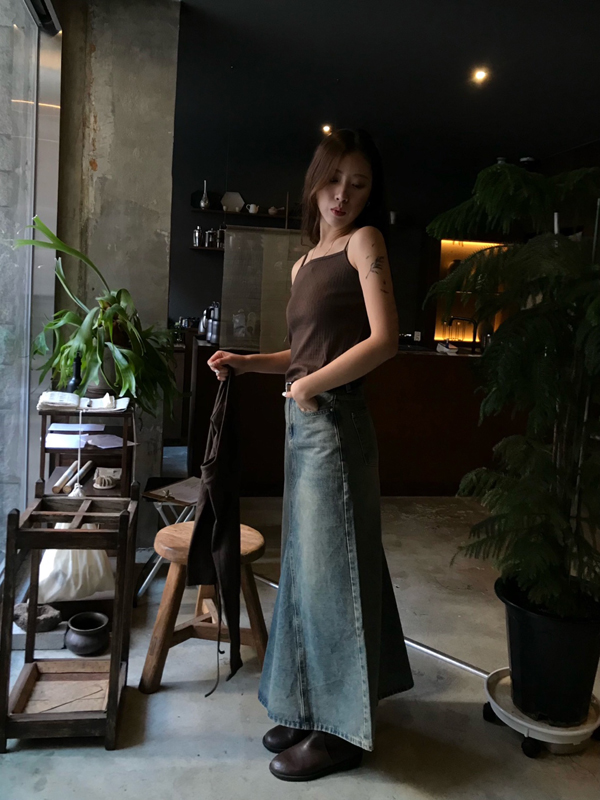 (당일발송♥) vintage maxi skirt 상세 이미지 9