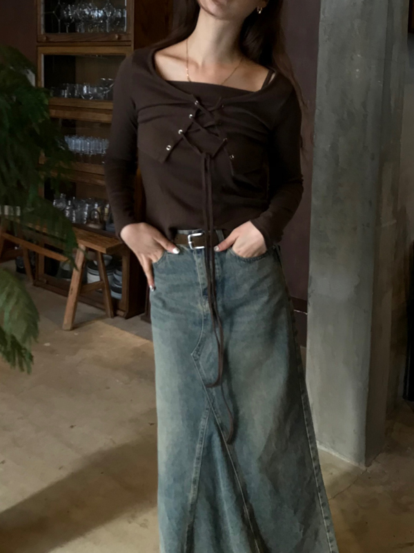 (당일발송♥) vintage maxi skirt 상세 이미지 13