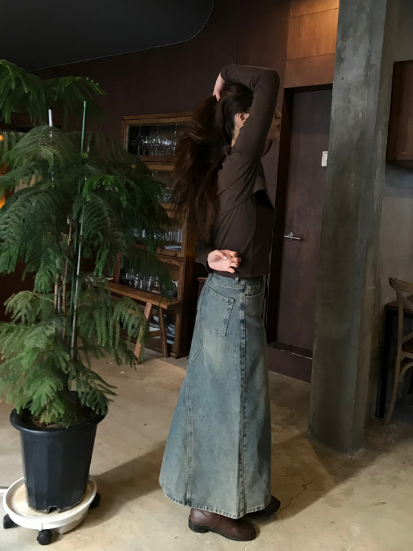(당일발송♥) vintage maxi skirt 상세 이미지 12