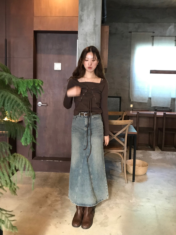 (당일발송♥) vintage maxi skirt 상세 이미지 17